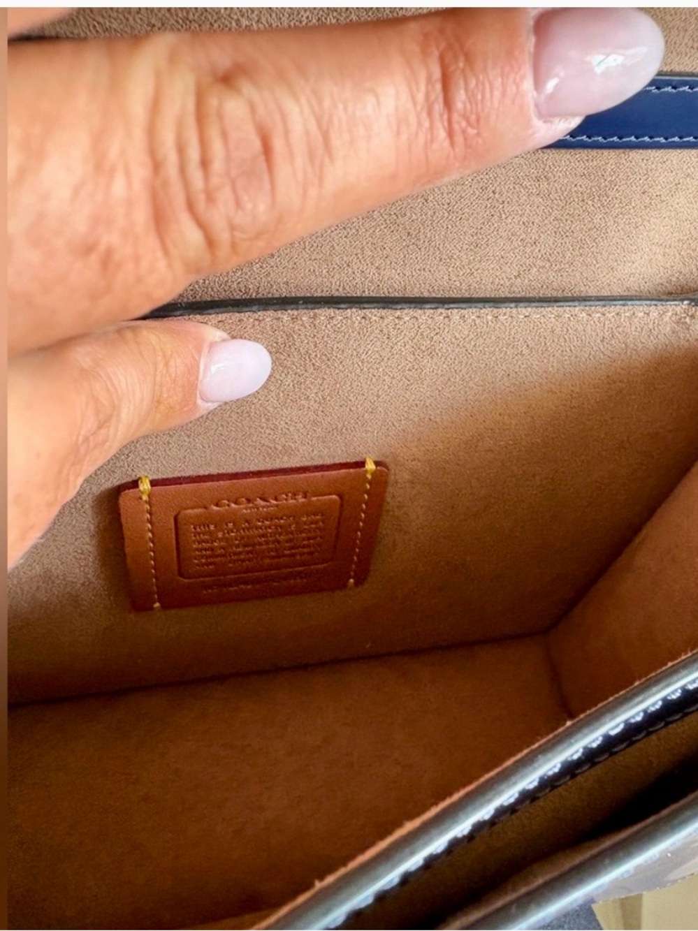 New! COACH Quinn Crossbody & Wallet Set | True Navy Spazzolato Leather (NWOT) - Picture 3 of 7